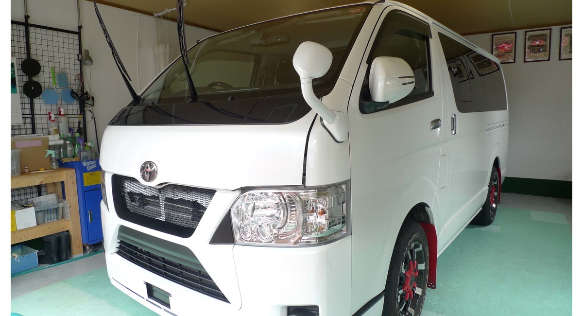 ハイエースＧＬにガラスコーティング